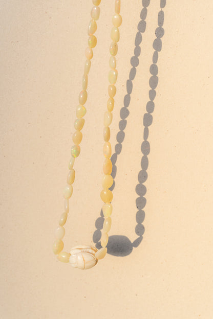 Egyptian Scarab and Opals
