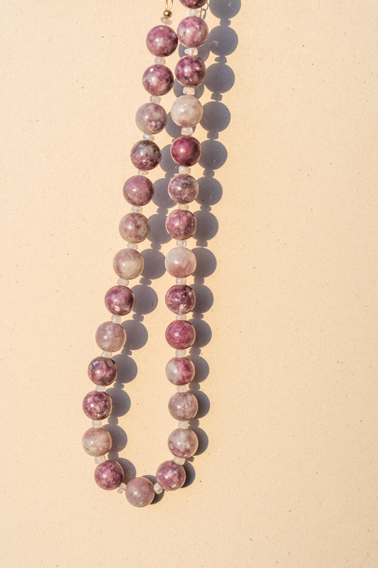 Lepidolite with Moonstone