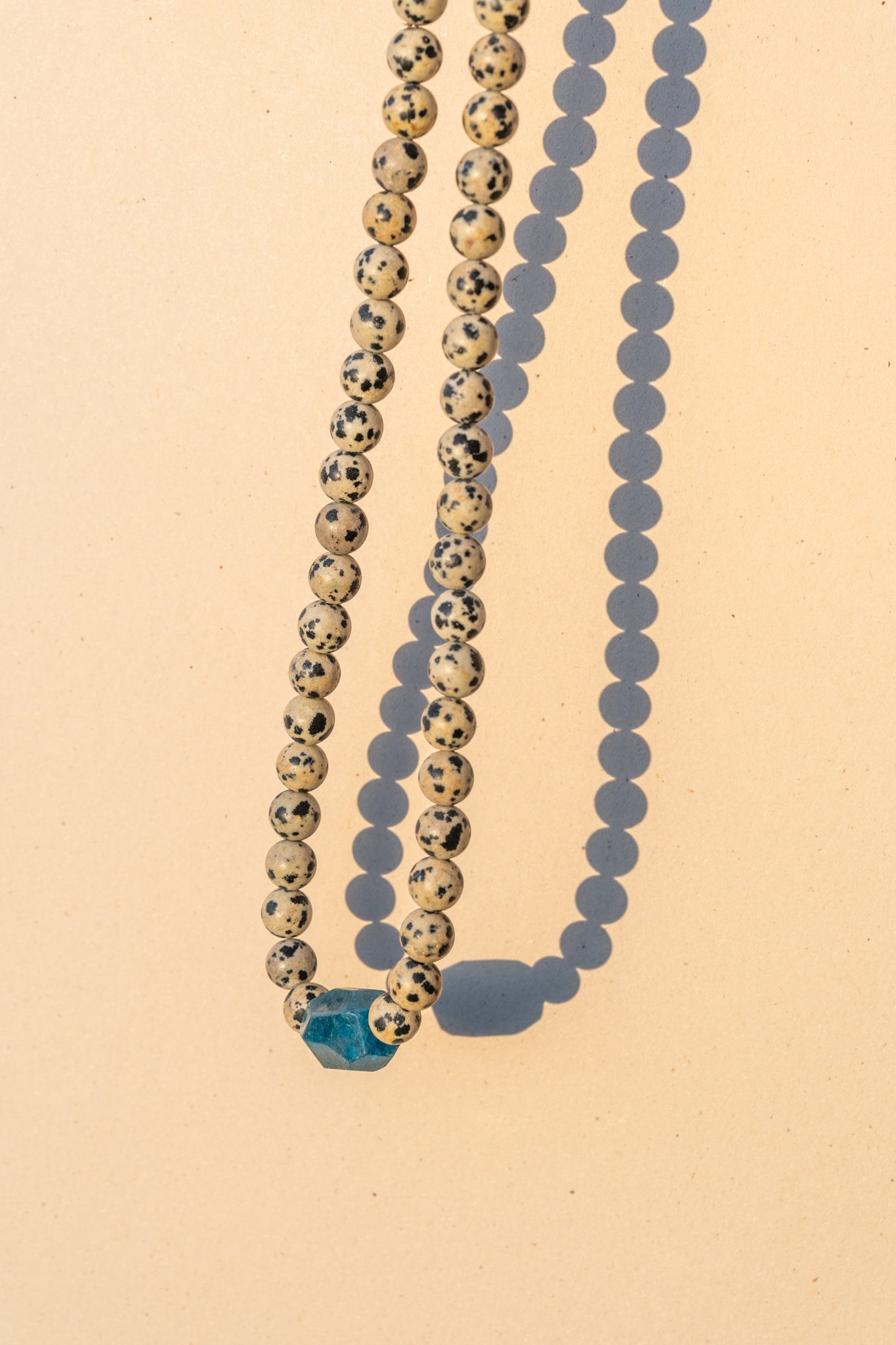 Dalmatian Jasper and Blue Apatite