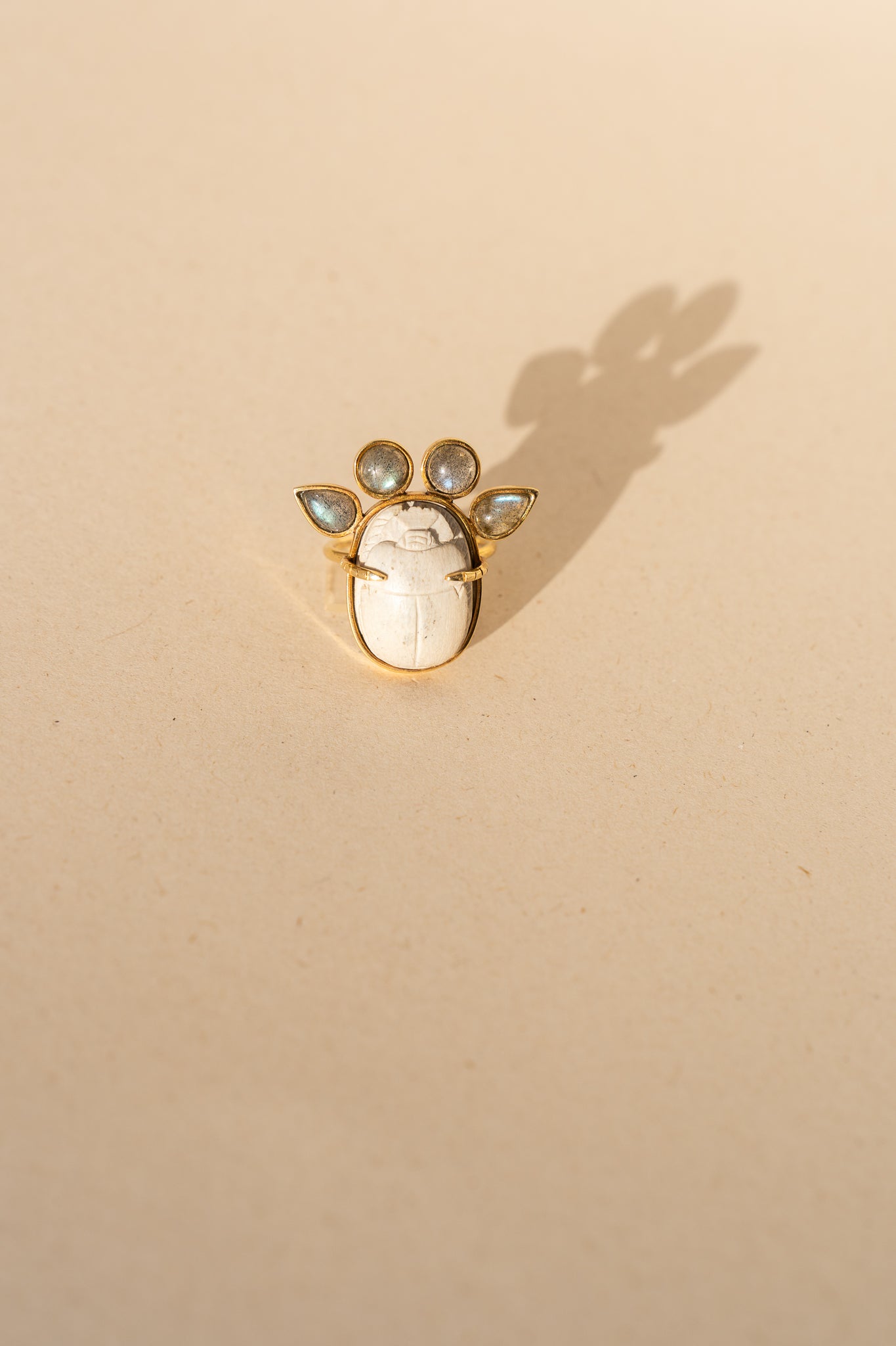 Egyptian Scarab with Labradorite