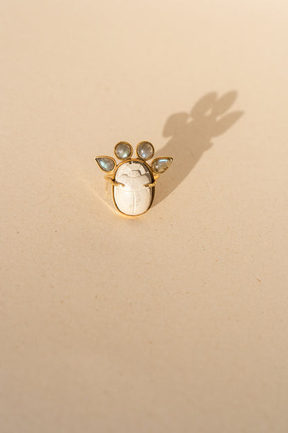 Egyptian Scarab with Labradorite
