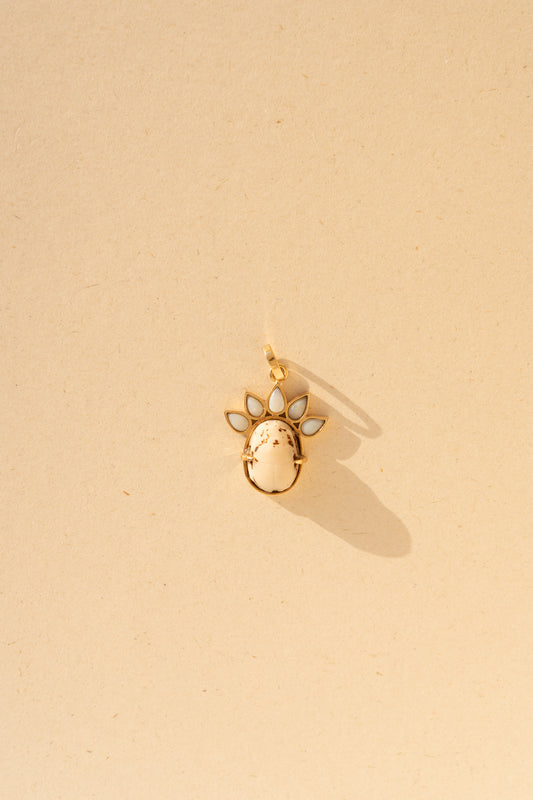 Egyptian Scarab and Opals