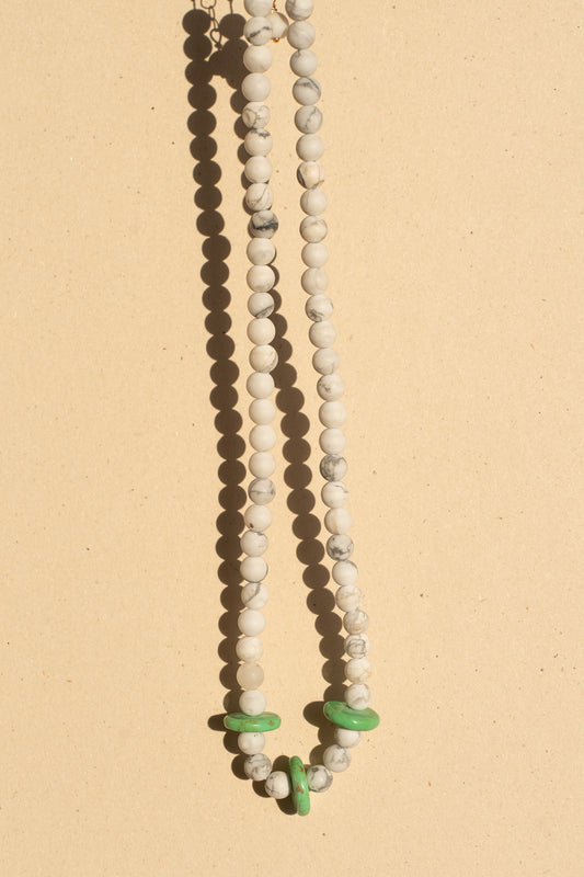 Howlite and Turquoise Disks