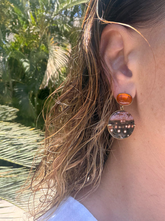 Ocean Jasper with Amber