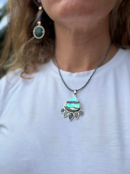 Abalone With Labradorites