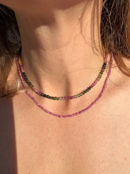 All pink Tourmaline rounds