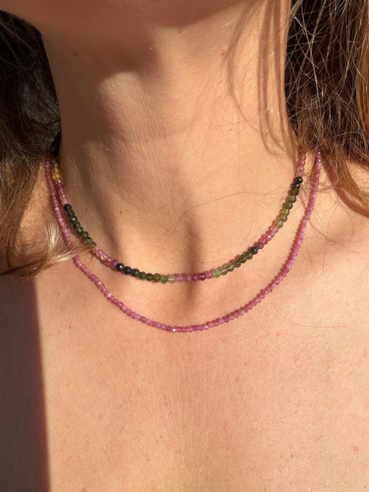 All pink Tourmaline rounds