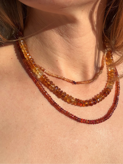 Faceted Hessonite Garnet