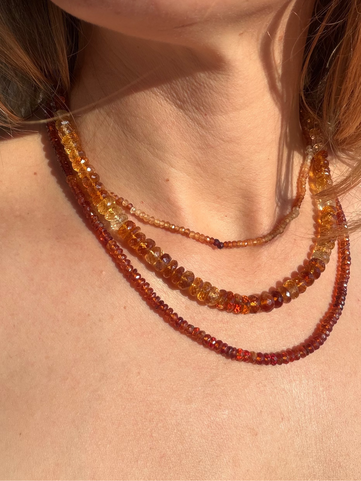 Citrine Faceted Pukas