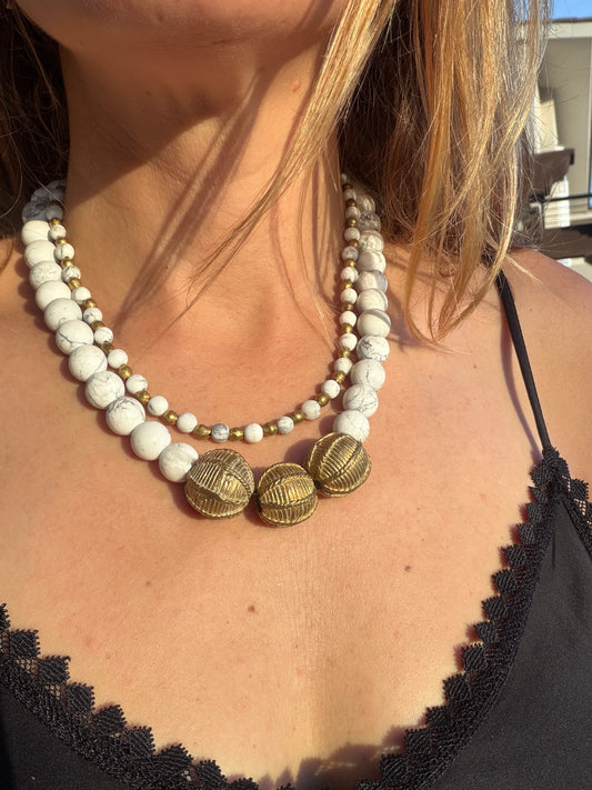 Big Howled Rounds with Super Big Nigerian Beads