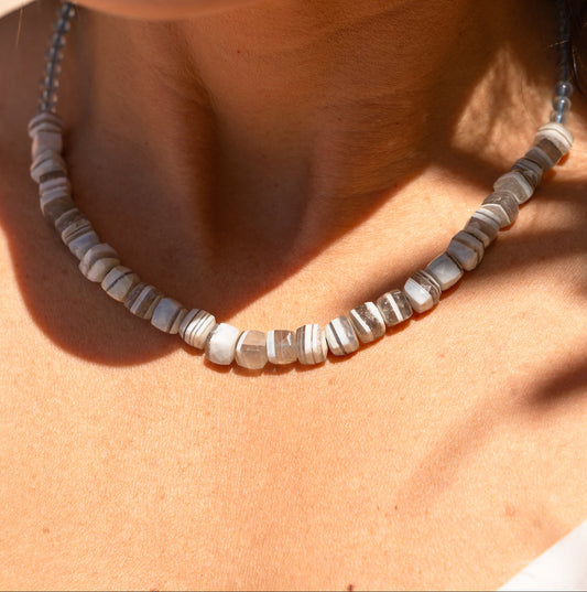 Andean Opal with Round Labradorite